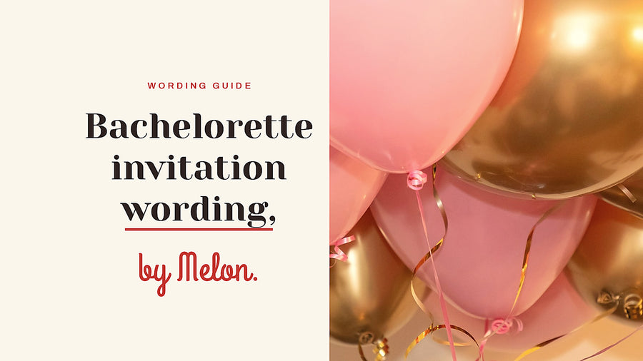 Pink and gold balloons gathered for a bachelorette party