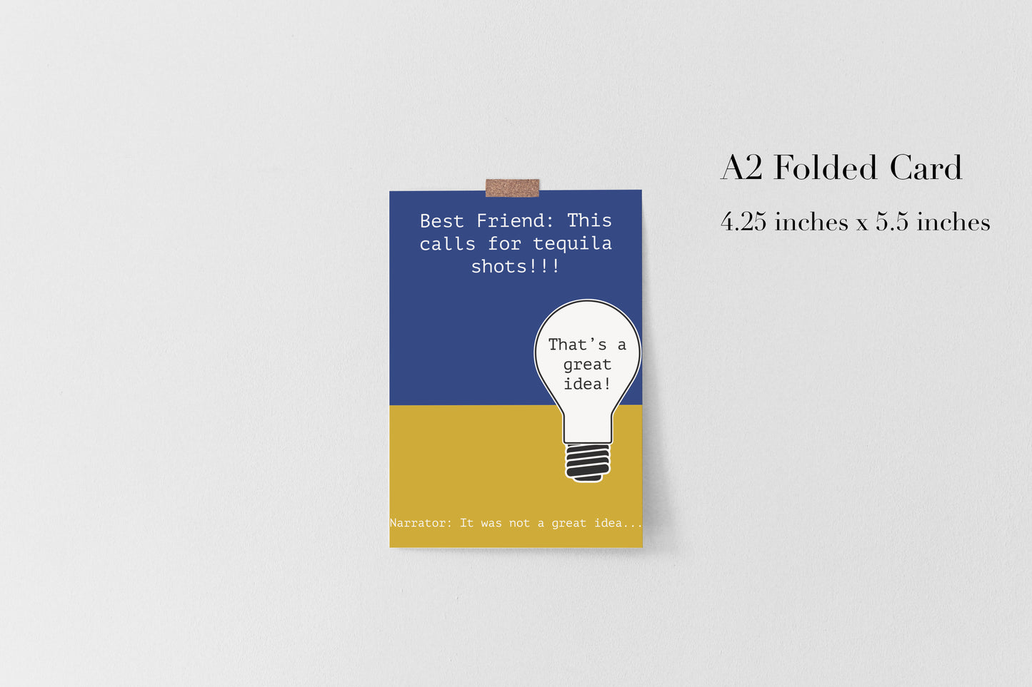 "Bad Ideas" Greeting Card, by Melon