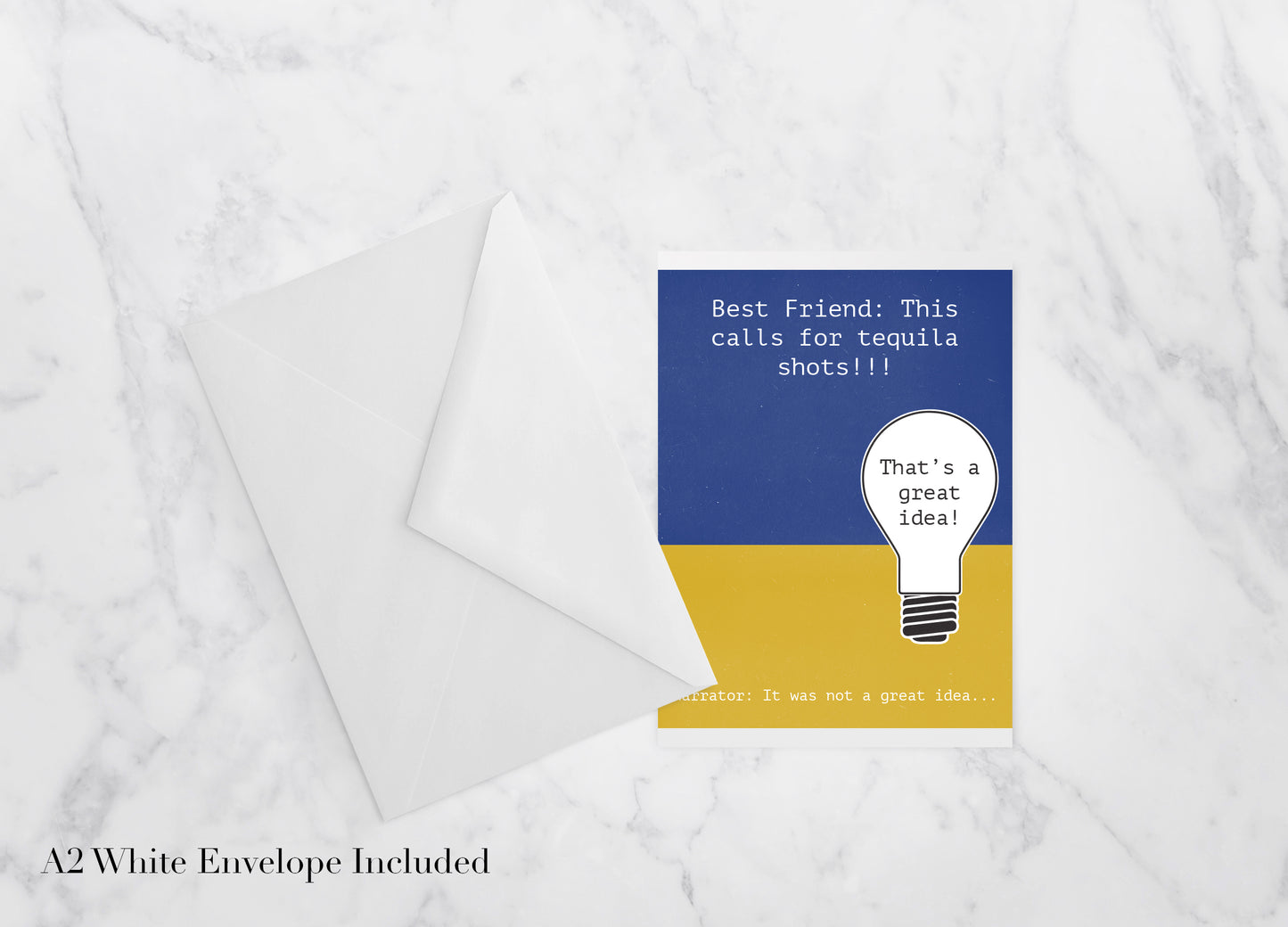 "Bad Ideas" Greeting Card, by Melon