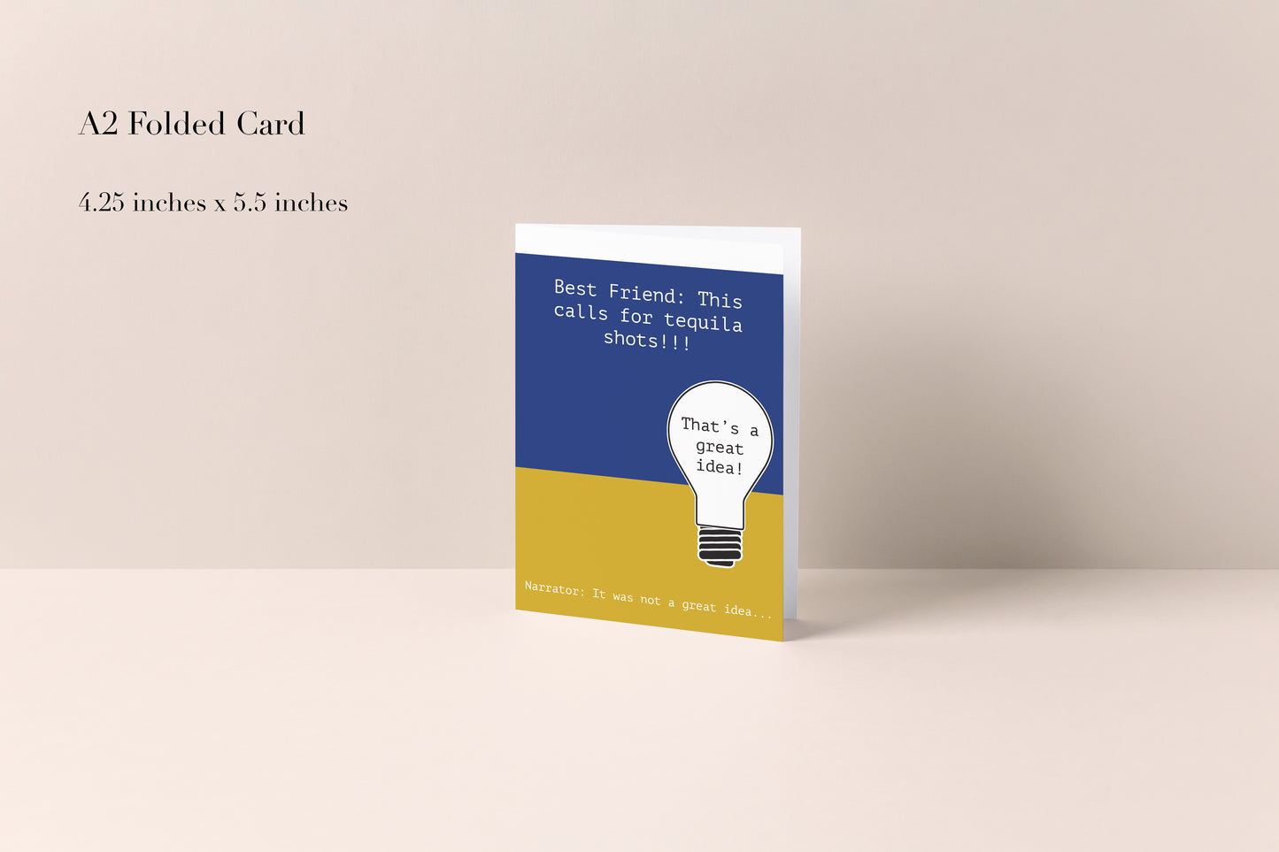 "Bad Ideas" Greeting Card, by Melon