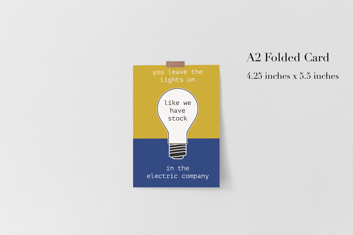 Romantic card for your significant other or roommate