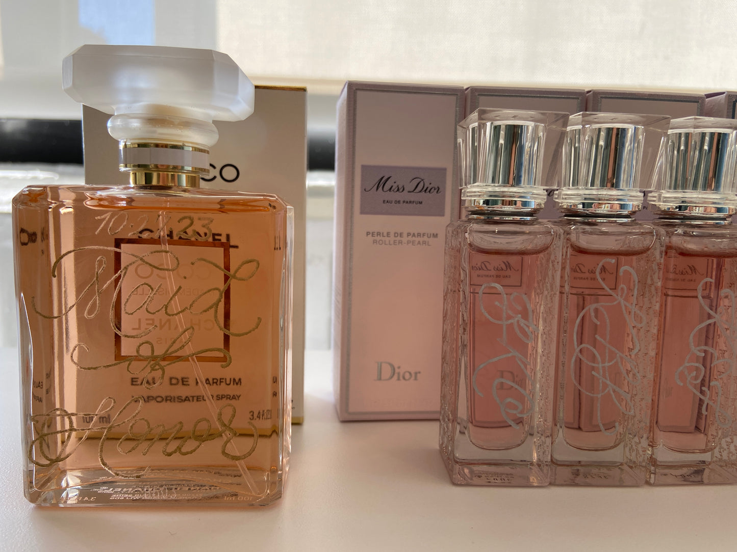 Hand-Engraved Perfume Bottle | Custom Bridal Gift, Bridesmaid Proposal & Wedding Keepsake