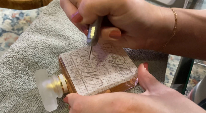 Engraved Perfume Bottle | Bottle provided by customer