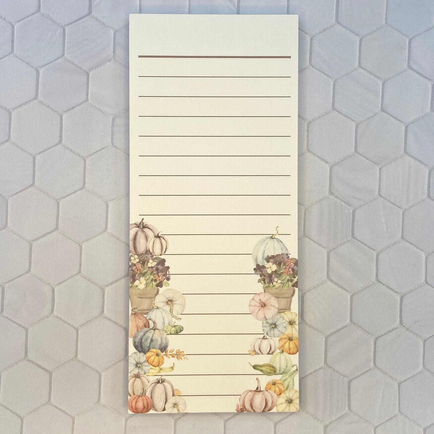 Fall Pumpkins & Florals "To-Do-List" Notepad