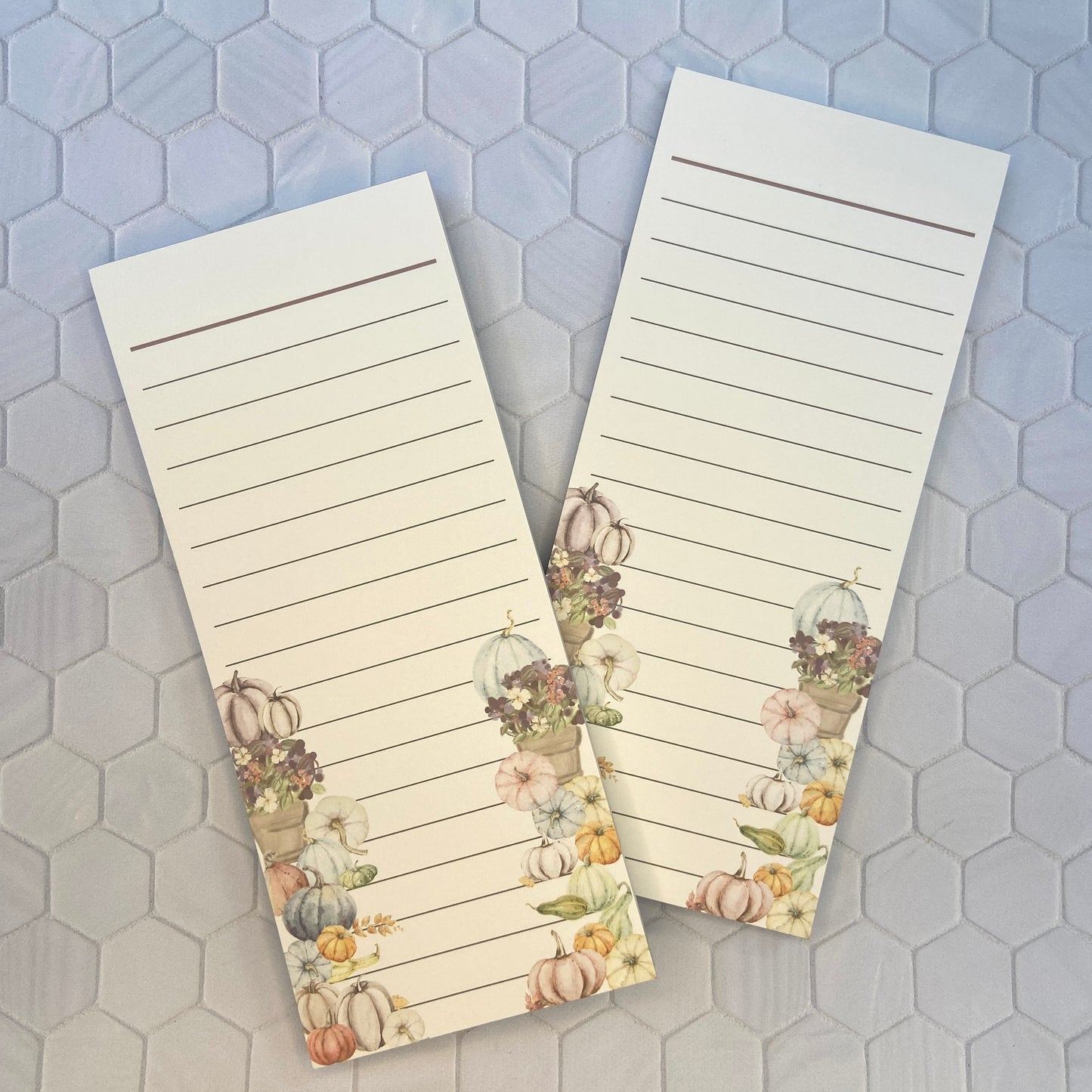 Fall Pumpkins & Florals "To-Do-List" Notepad