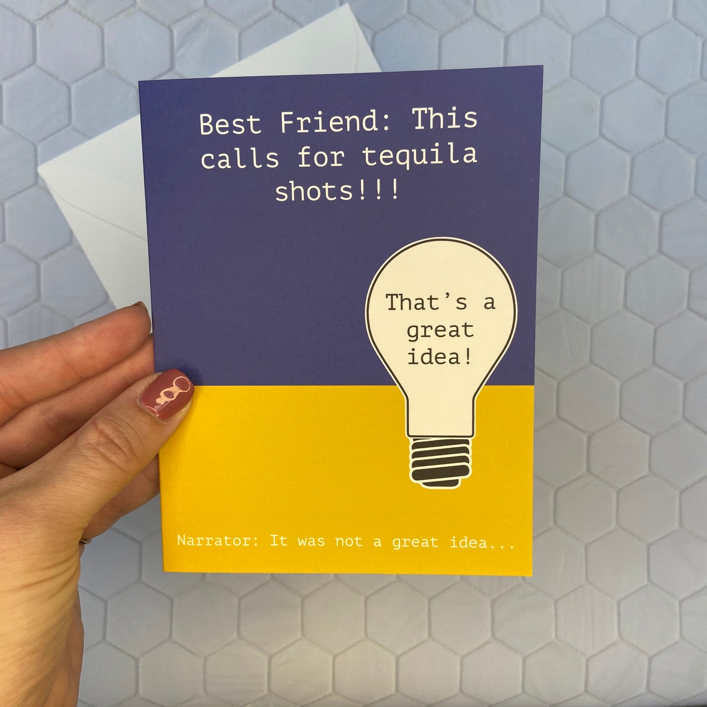 "Bad Ideas" Greeting Card, by Melon