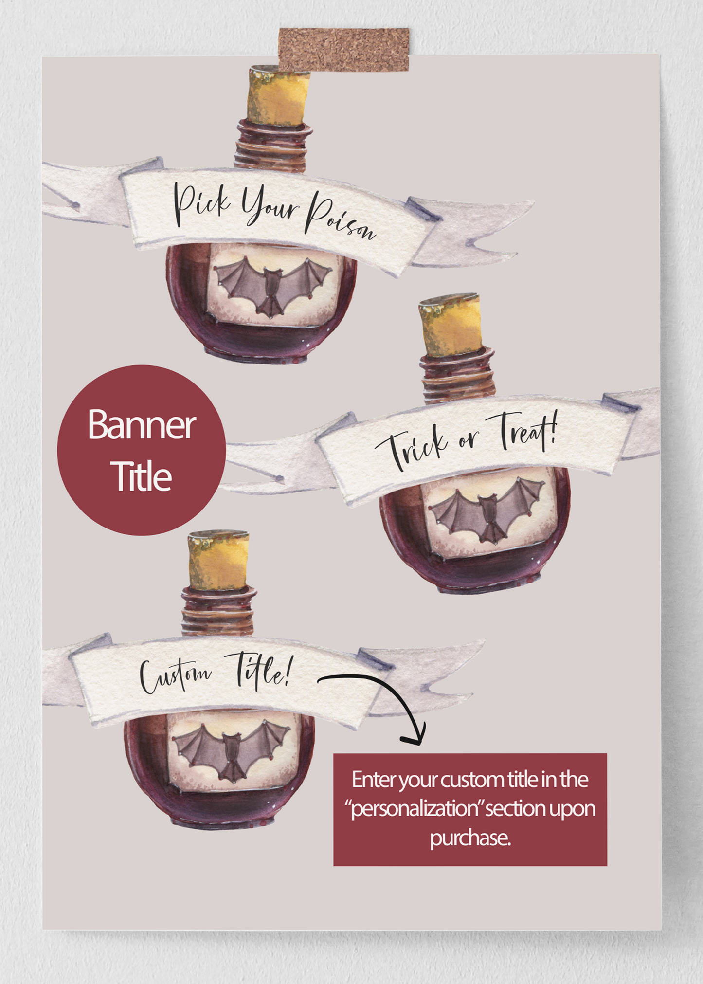 Personalize Halloween Party Invitation Headline