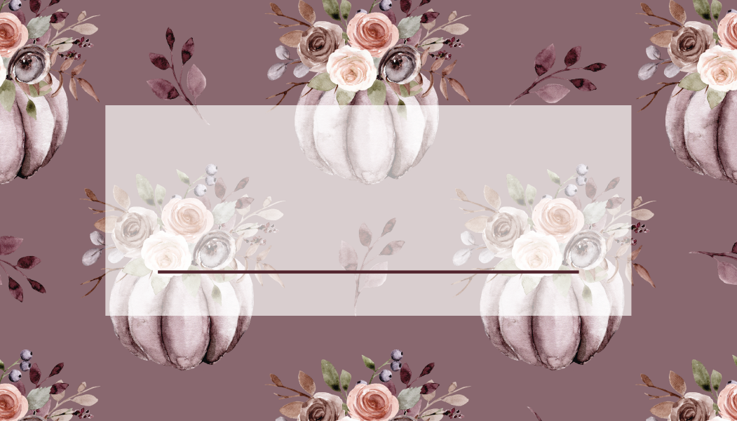 Purple Pumpkin Thanksgiving Place Cards - Digital Download