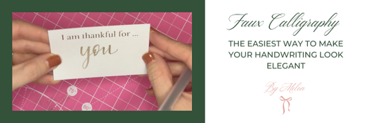 How to Do Faux Calligraphy: The Easiest Way to Make Your Handwriting Look Elegant