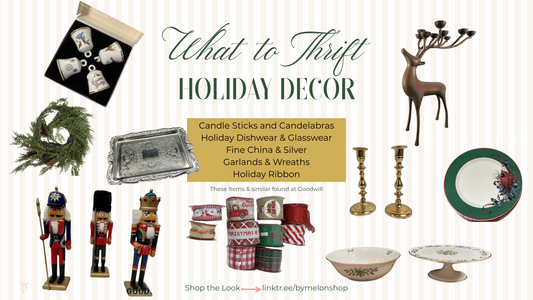What holiday decor to thrift vs buy blog image