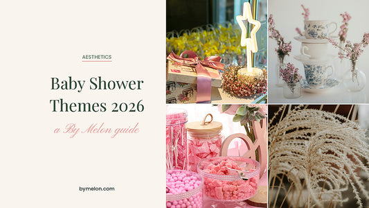 Baby shower themes 2026 by Kalah Melon, By Melon bespoke stationery