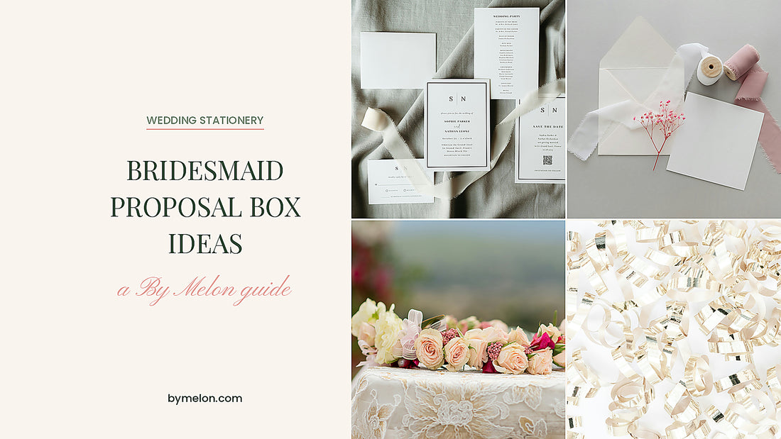 Bridesmaid Proposal Box Ideas by Kalah Melon, By Melon bespoke stationery