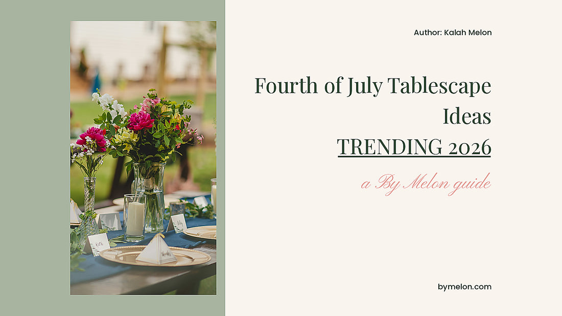 Fourth Of July Tablescape Ideas by Kalah Melon, By Melon bespoke stationery