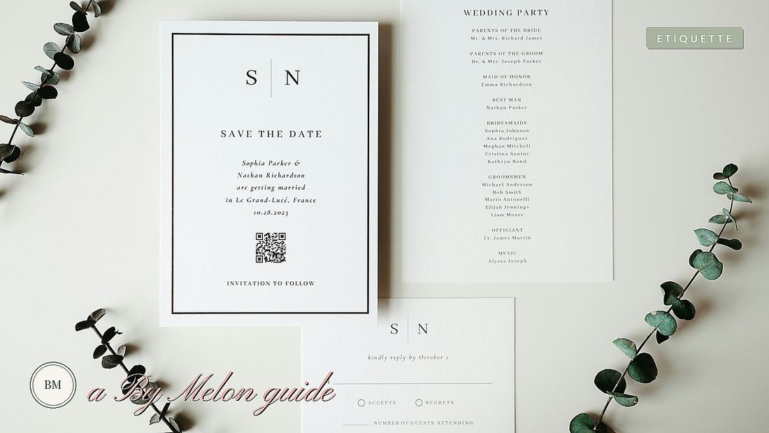 Save the Date Wording — a By Melon guide