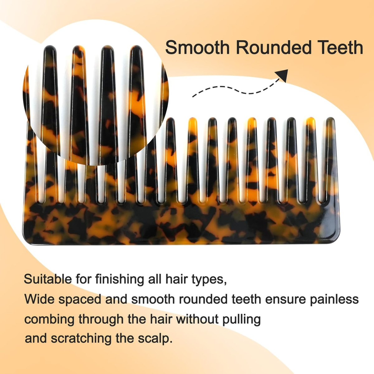 Personalized Hand-Engraved Tortoise Comb