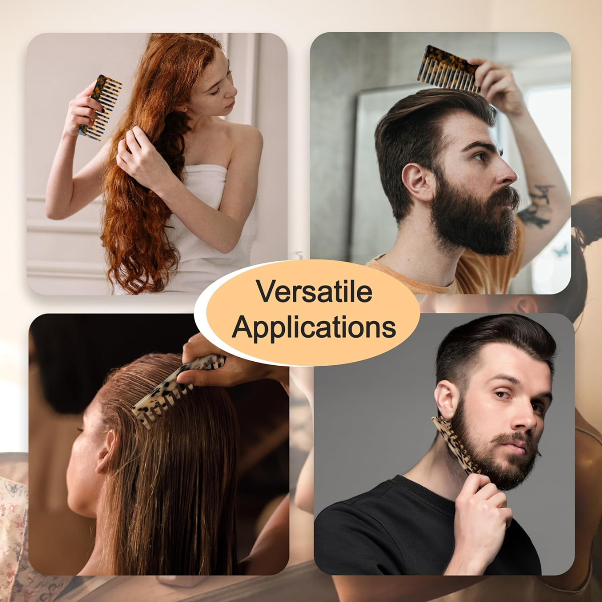 Personalized Hand-Engraved Tortoise Comb