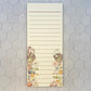 Fall Pumpkins & Florals "To-Do-List" Notepad