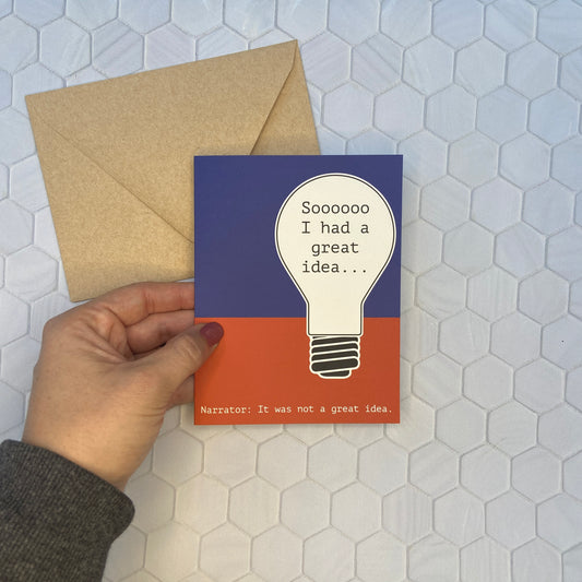 "Great Ideas" Greeting Card, by Melon