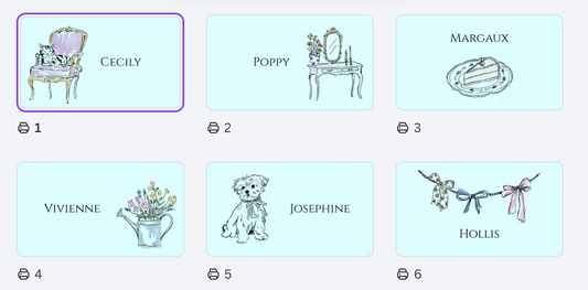 Garden Party Name Cards | Editable Canva Template