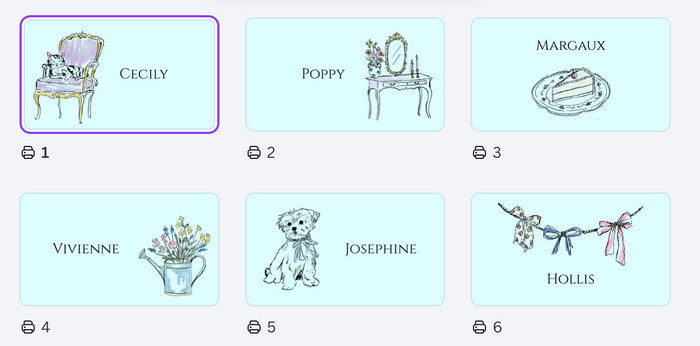 Garden Party Name Cards | Editable Canva Template