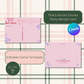 Italian-themed recipe card template editable in Canva. Printable 2-page design with pink background, pasta illustrations, and wine pairing section. Great for gifts, cooking, or bridal shower activities.