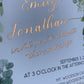 5x7 Green Eucalyptus Wedding Invitation - FOIL