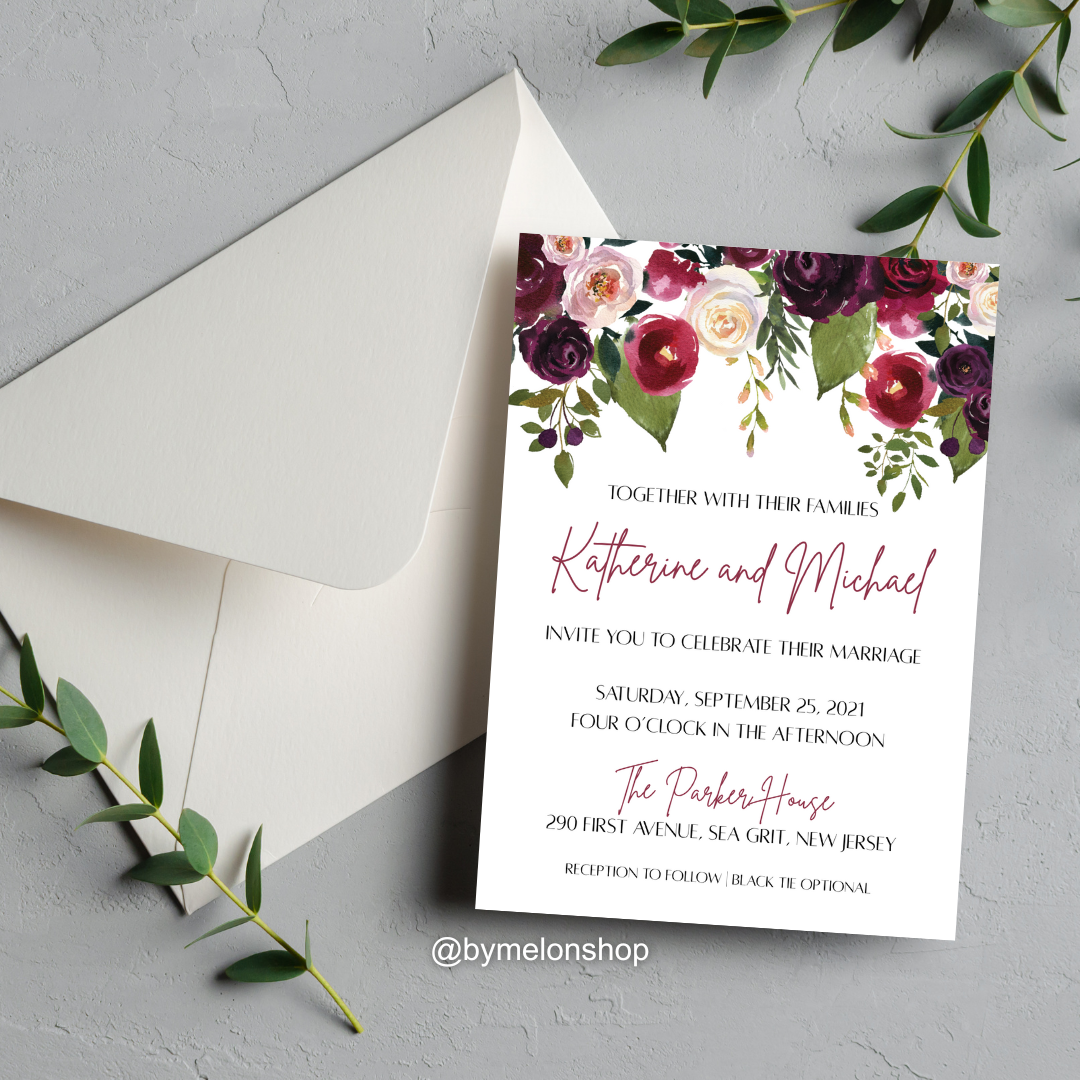Floral Wedding laptop Mockup Website Launch Mobile Video
