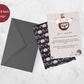 Two sided design on Halloween party invitation