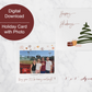 5" x 5" Happy Holidays Card with Photo