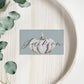 Calligraphy Order | Vintage Blue Pumpkin Thanksgiving Place Card