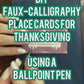 Purple Pumpkin Thanksgiving Place Cards - Digital Download